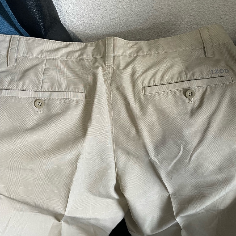 Light Cream Dress Pants for Men Izod Golf Size 34/29 Comfortable end Elegant - Picture 4 of 10